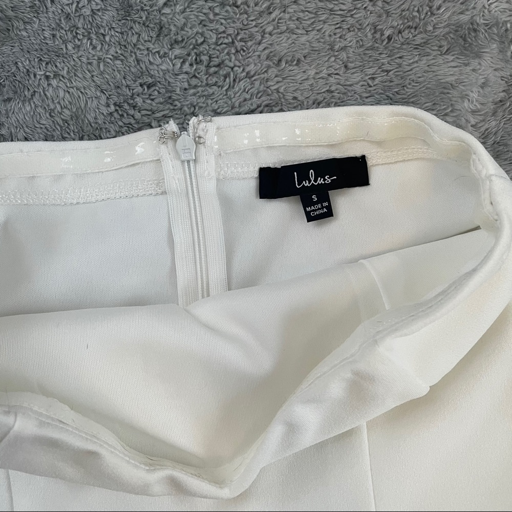 Lulus | Edith White Strapless Jumpsuit - Picture 7 of 9